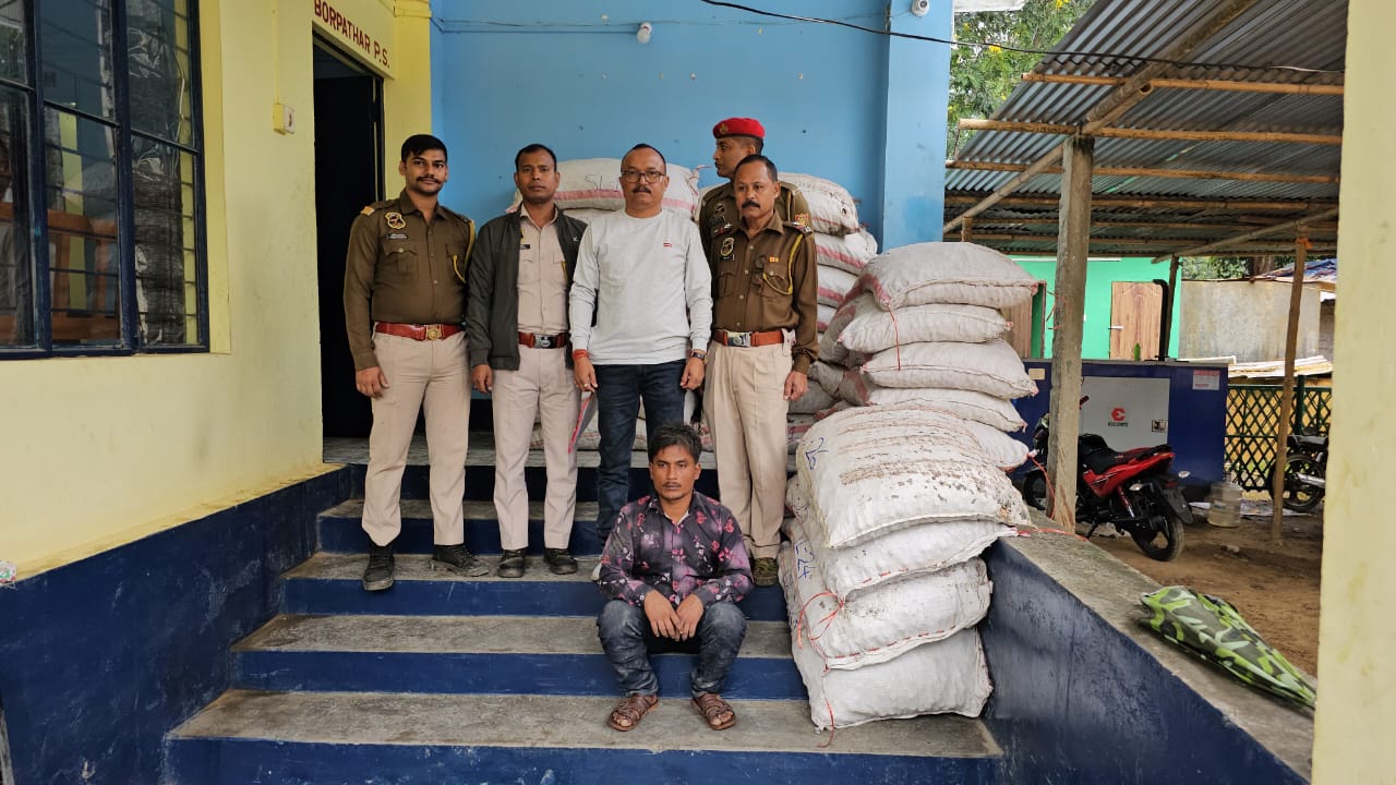 Burmese Supari Seized I বৰপথাৰ আৰক্ষীৰ নাকা তালাচীত জব্দ ১৭ কুইন্টল বার্মিজ চুপাৰি 3 জব্দ ১৭ কুইন্টল বার্মিজ চুপাৰি