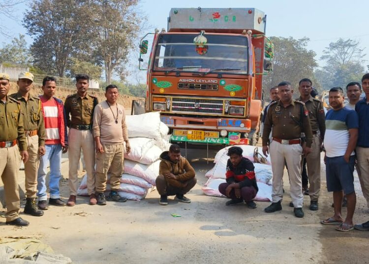 Burmese Supari Seized I ডিলাইত অবৈধ বাৰ্মিজ চুপাৰি ভৰ্তি ট্ৰাক সহ দুটা সৰবৰাহকাৰী আটক