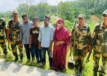 Nine Bangladeshi Nationals Nabbed by BSF in Tripura: